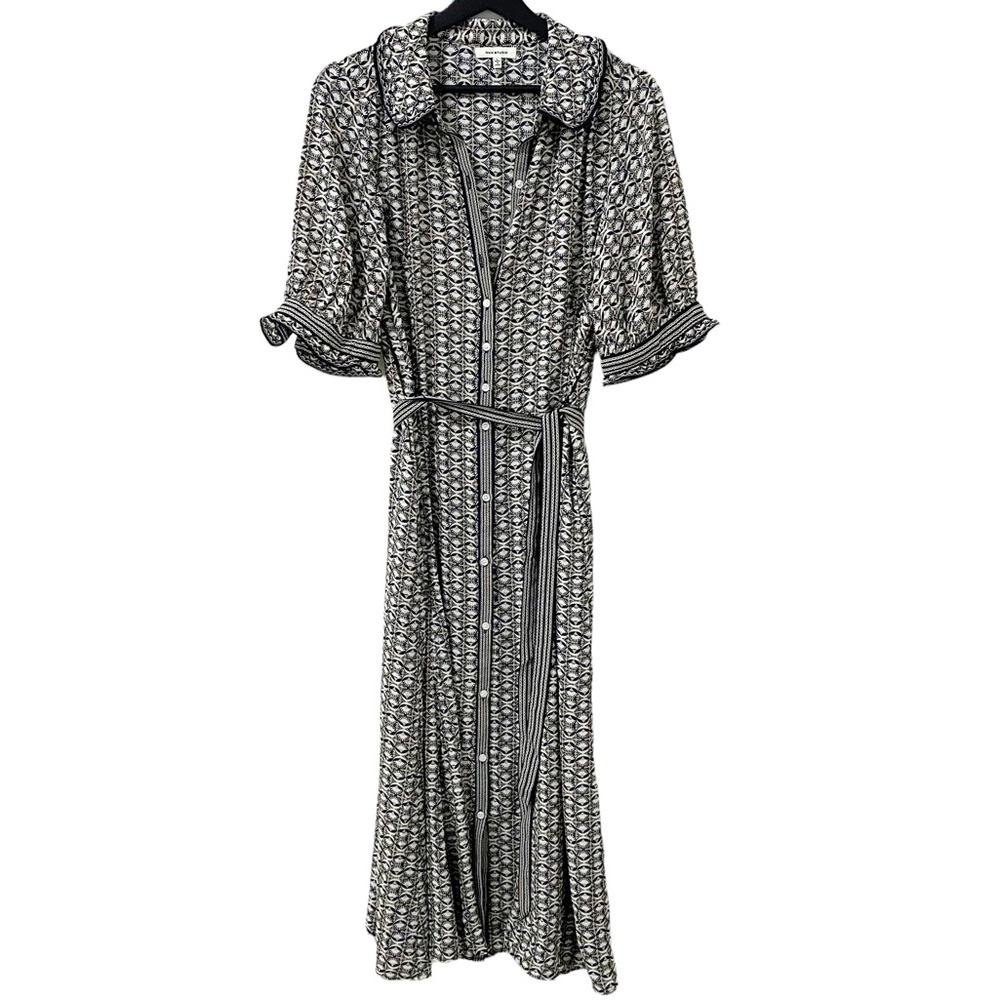 Max Studio Button Front Midi Dress
